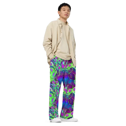 Funky Mutation on a Wide-Leg Pants