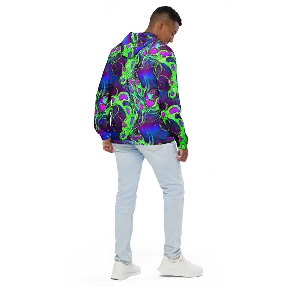 Funky Mutation on Men's Windbreaker — Back