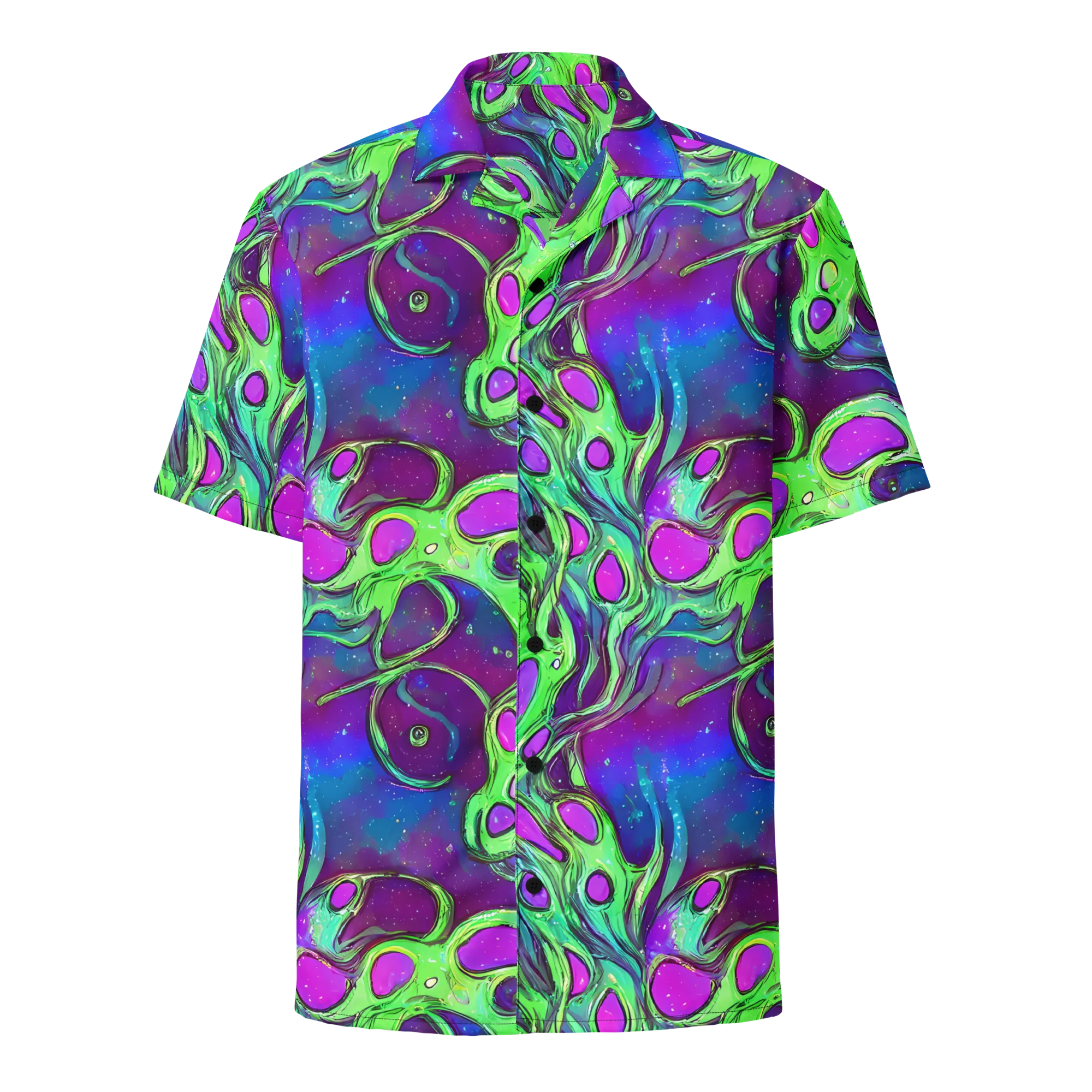 Funky Mutation on Button Shirt — Front