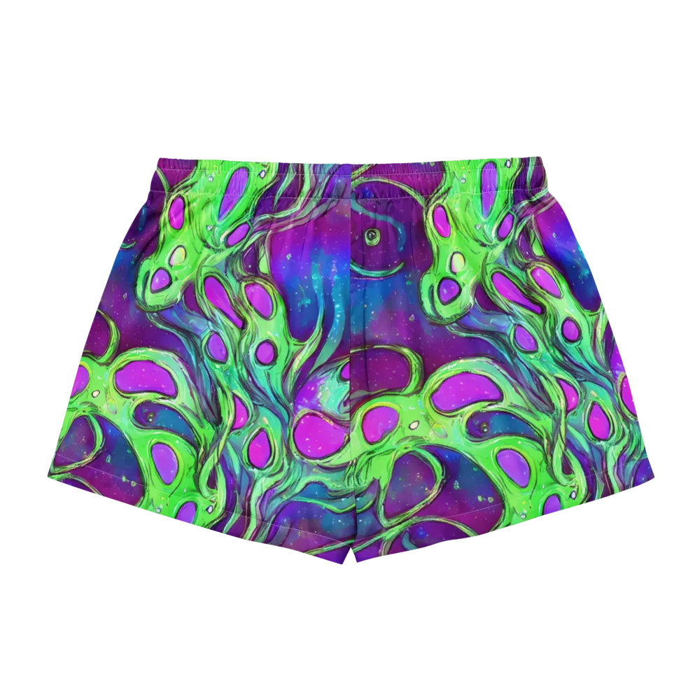 Funky Mutation on Women's Pajama Shorts — Back