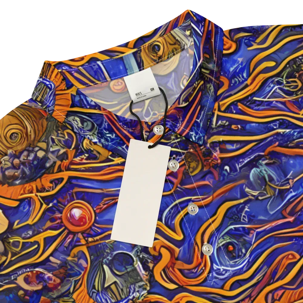 Mantegna Swirl on Men's Slim Fit Polo Shirt — Product details