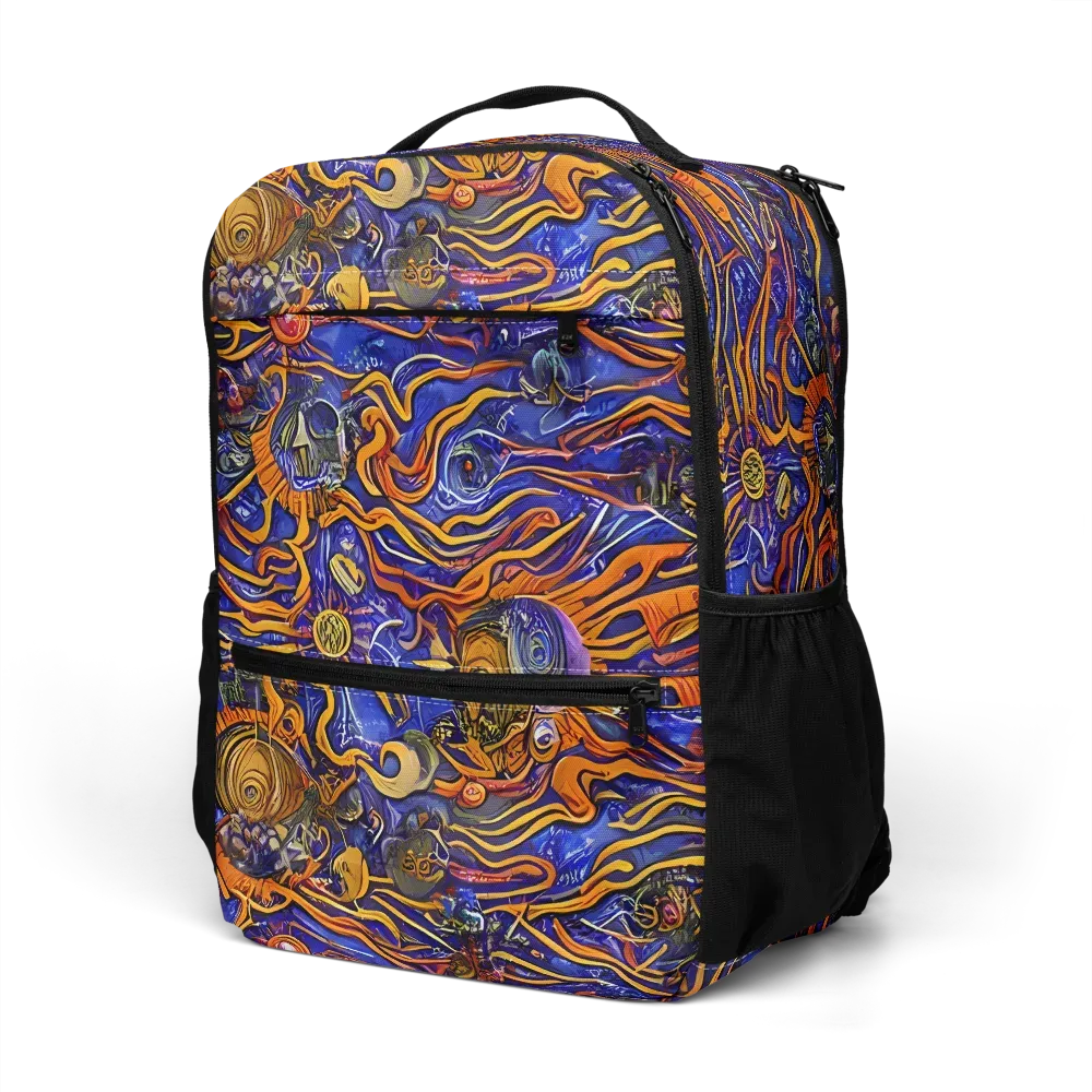 Mantegna Swirl on Utility Backpack — Left Front