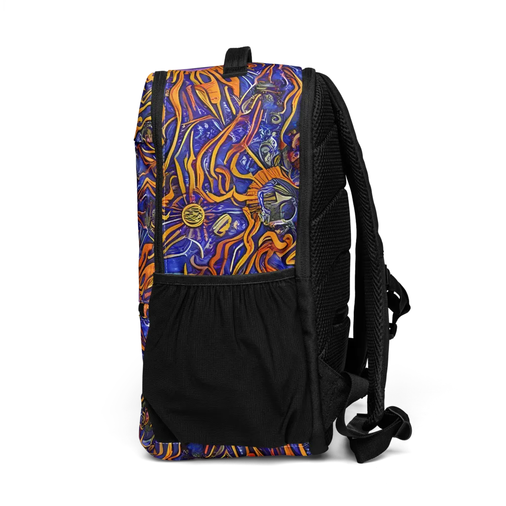 Mantegna Swirl on Utility Backpack — Left