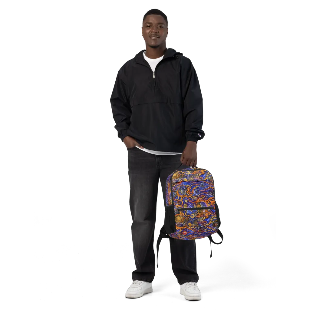 Mantegna Swirl on Utility Backpack — Front