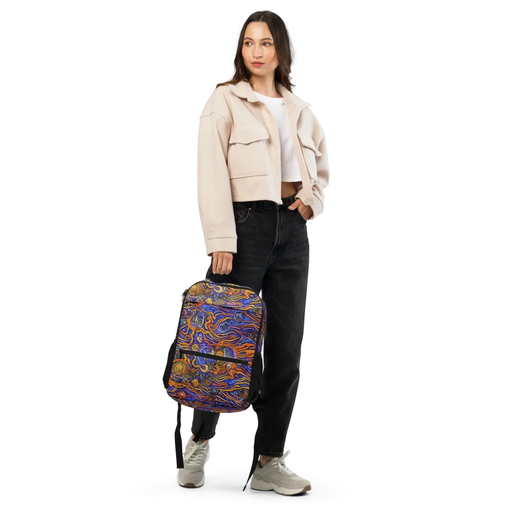 Mantegna Swirl on Utility Backpack — Front
