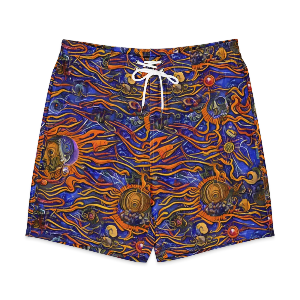Mantegna Swirl on Men's Board Shorts — Front