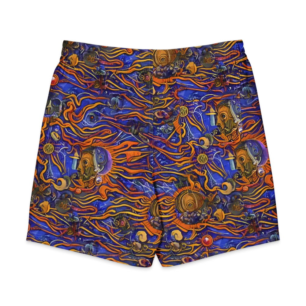 Mantegna Swirl on Men's Board Shorts — Back