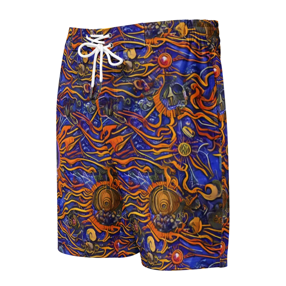 Mantegna Swirl on Men's Board Shorts — Front