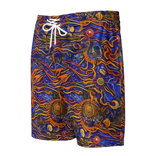 Mantegna Swirl on a Men's Board Shorts