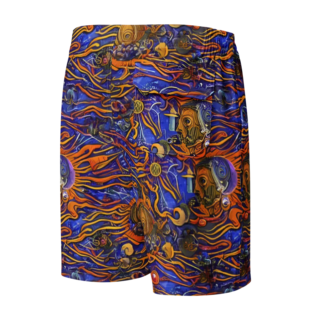 Mantegna Swirl on Men's Board Shorts — Back
