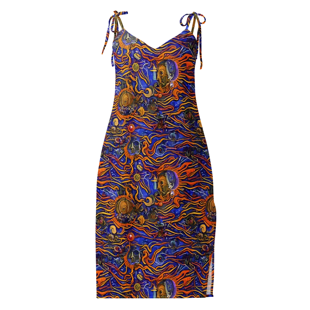 Mantegna Swirl on Slip Dress — Front
