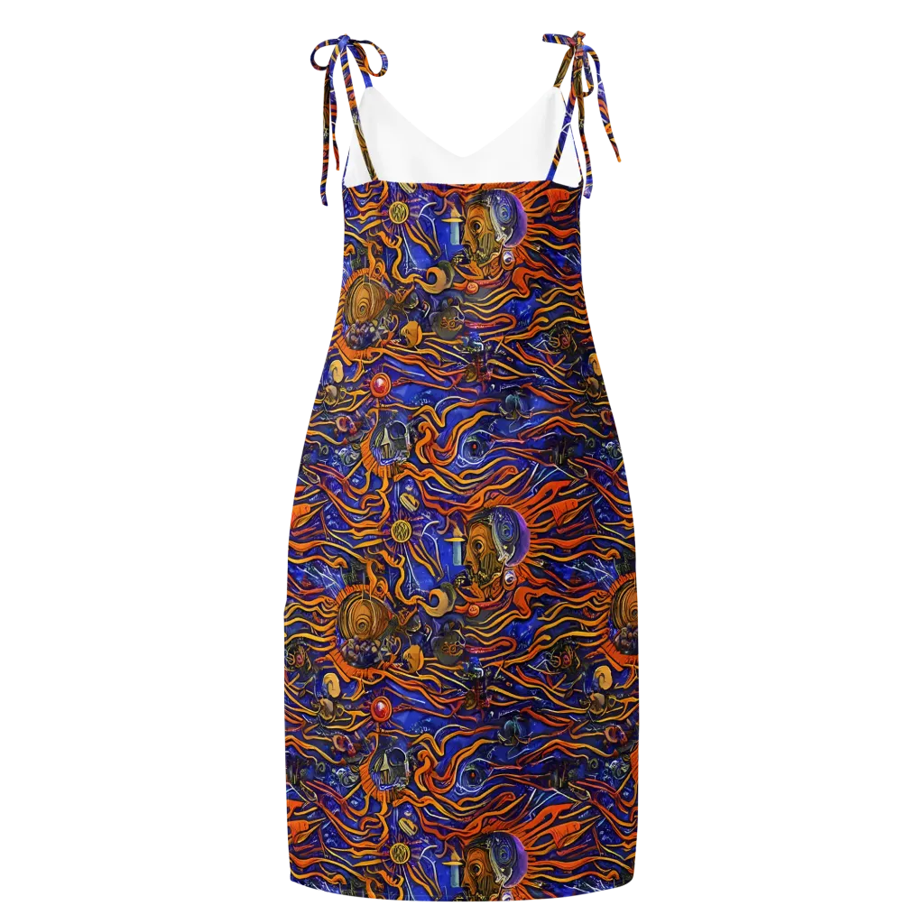 Mantegna Swirl on Slip Dress — Back