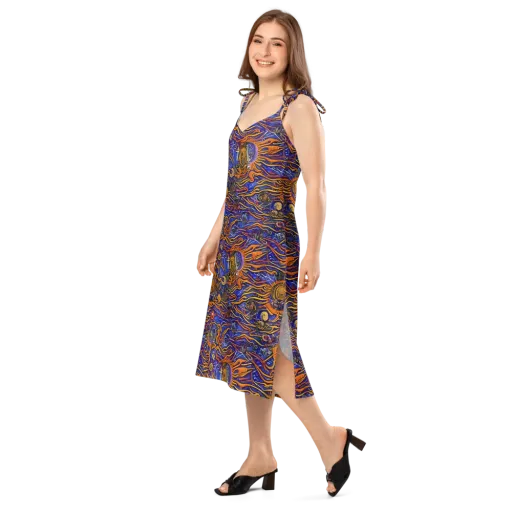 Mantegna Swirl on a Slip Dress