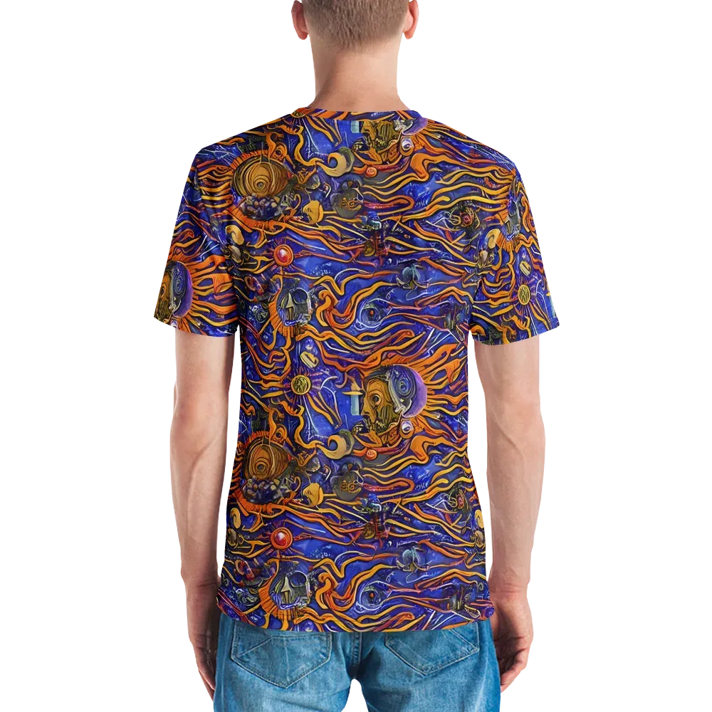 Mantegna Swirl on Men's Crew Neck T-Shirt — Back