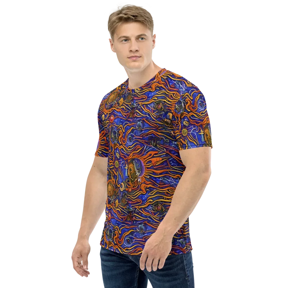 Mantegna Swirl on Men's Crew Neck T-Shirt — Left