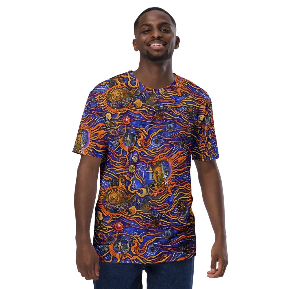Mantegna Swirl on Men's Crew Neck T-Shirt — Front