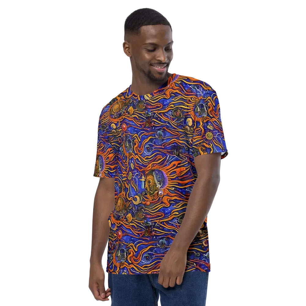 Mantegna Swirl on Men's Crew Neck T-Shirt — Left