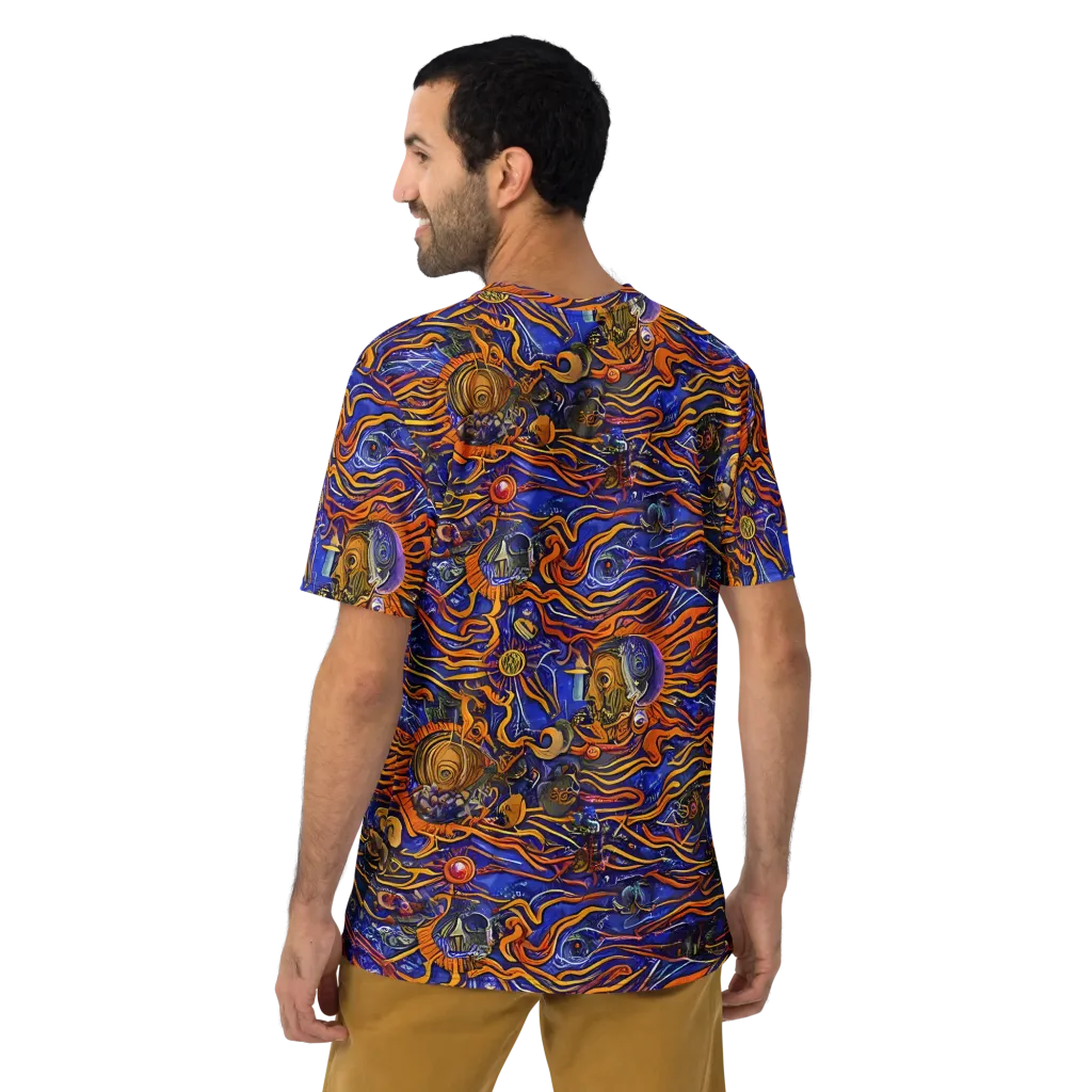 Mantegna Swirl on Men's Crew Neck T-Shirt — Back