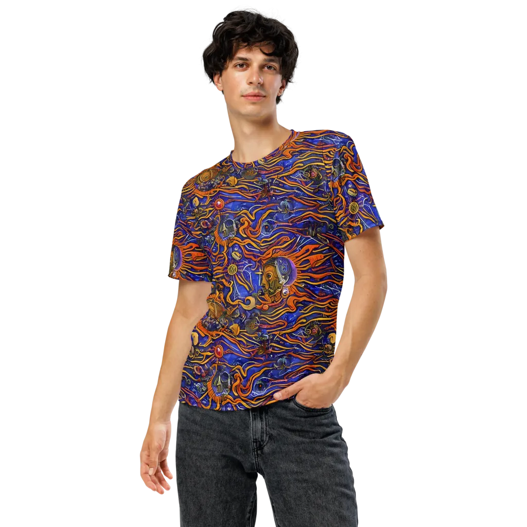 Mantegna Swirl on Men's Crew Neck T-Shirt — Front