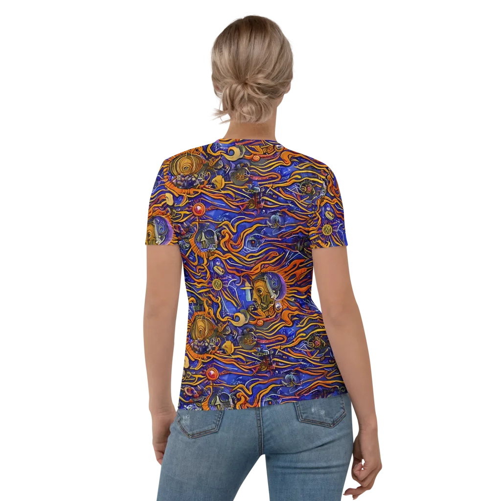 Mantegna Swirl on Women's Crew Neck T-Shirt — Back