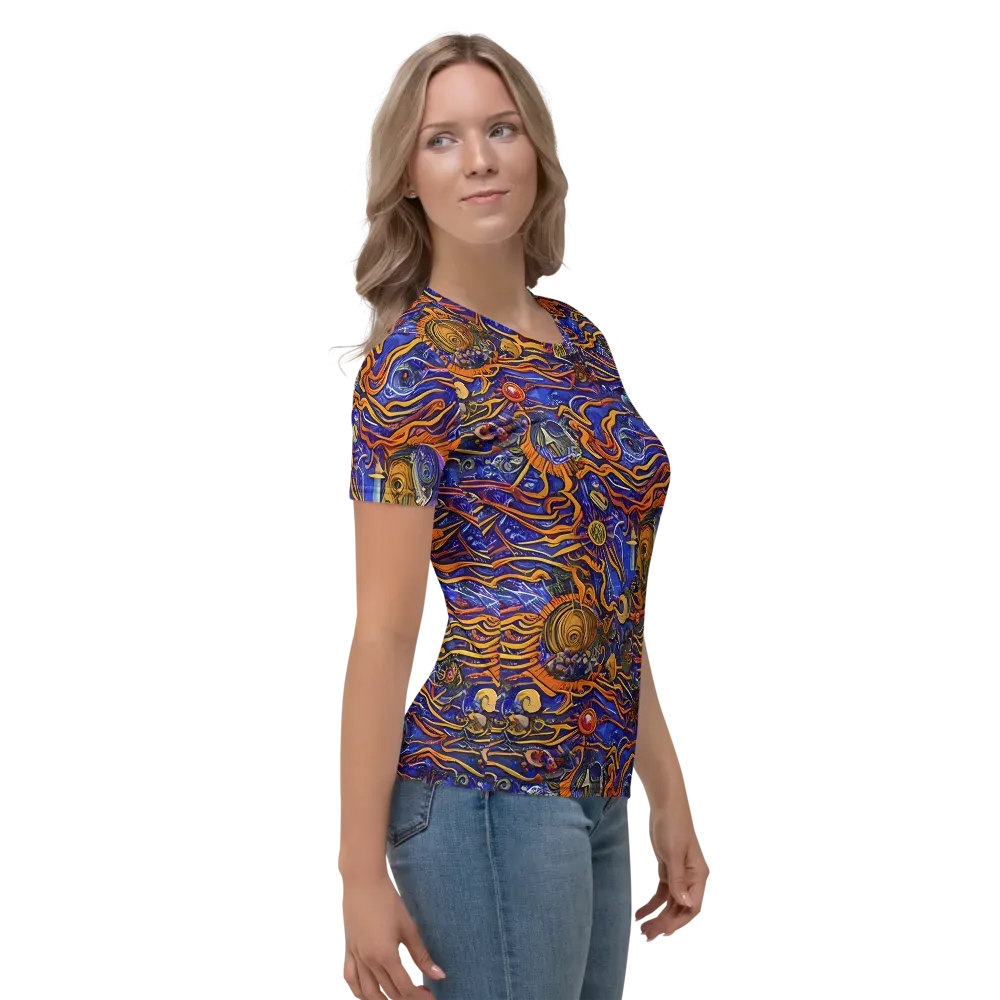 Mantegna Swirl on Women's Crew Neck T-Shirt — Right