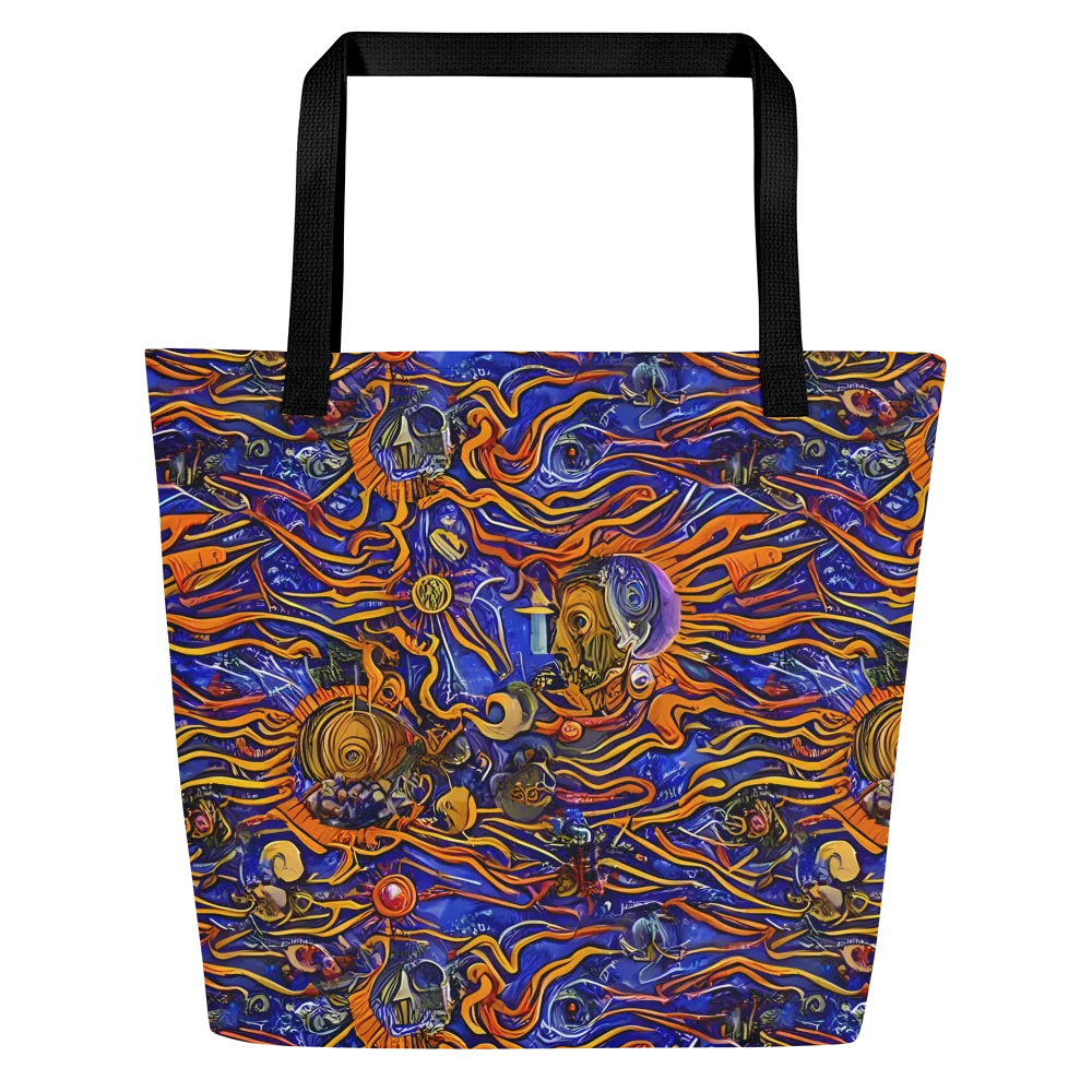 Mantegna Swirl on Large Tote Bag W/ Pocket — Front