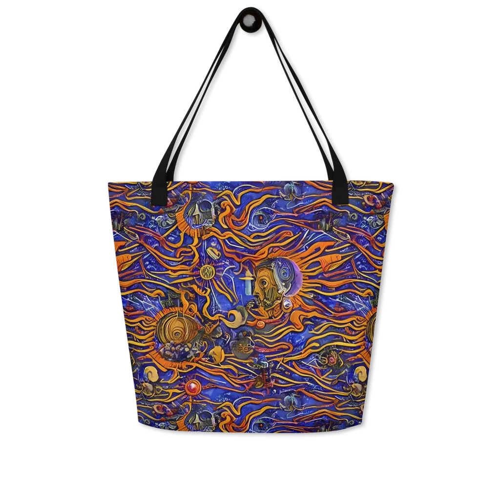 Mantegna Swirl on Large Tote Bag W/ Pocket — Front