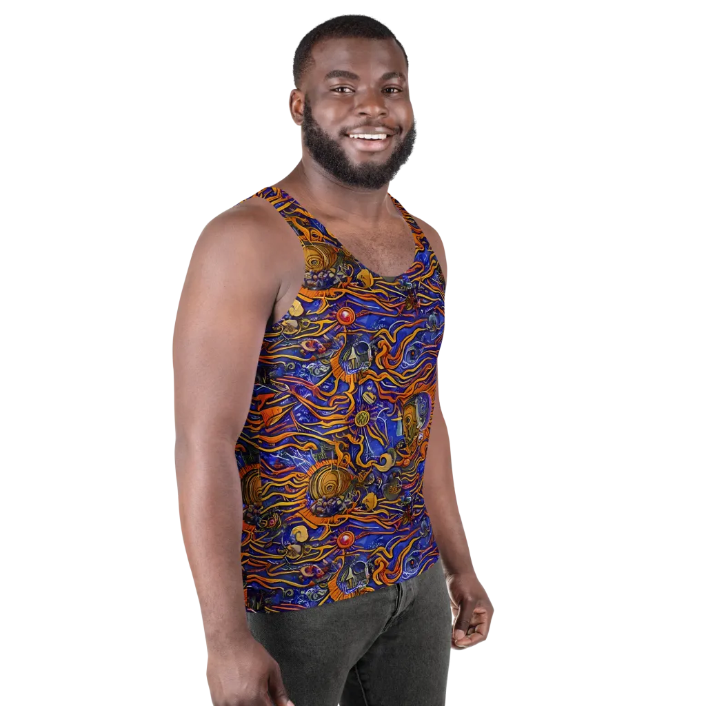 Mantegna Swirl on Men's Tank Top — Right Front