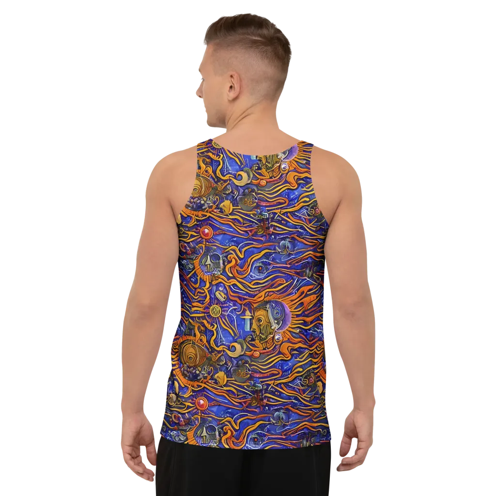 Mantegna Swirl on Men's Tank Top — Back