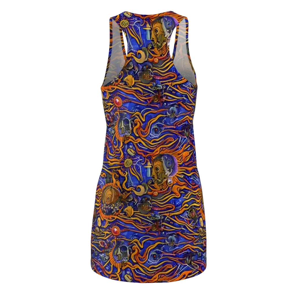 Mantegna Swirl on Racerback Dress — Back