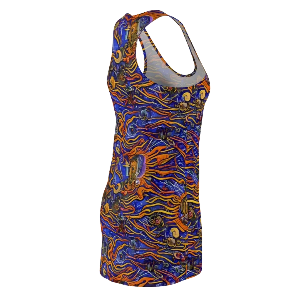 Mantegna Swirl on Racerback Dress — Back Side