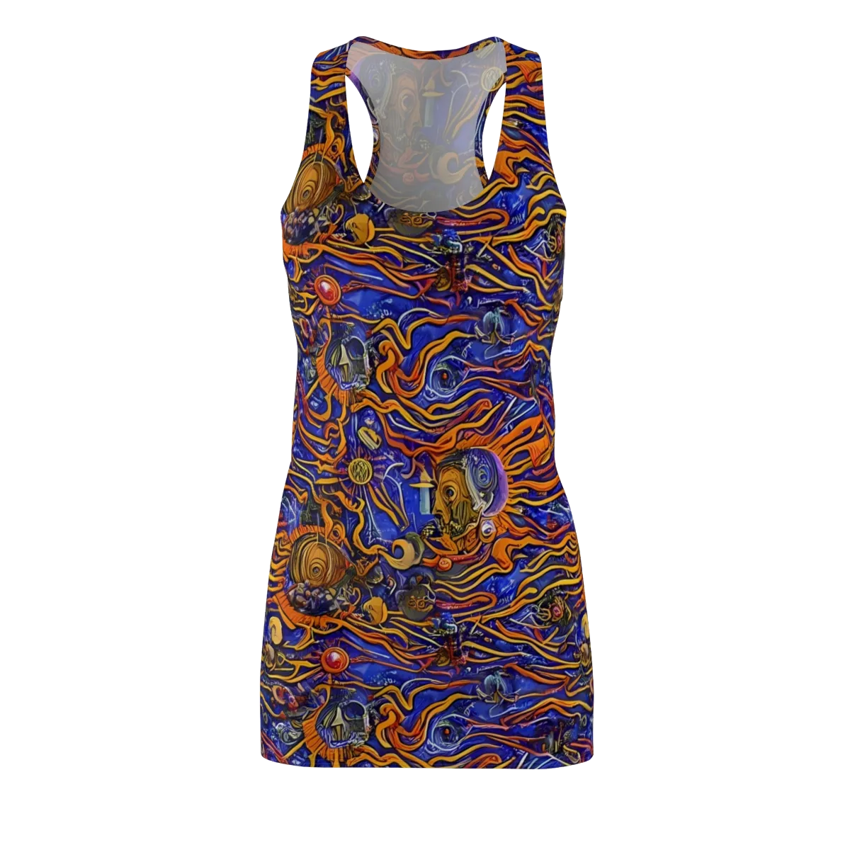 Mantegna Swirl on Racerback Dress — Front