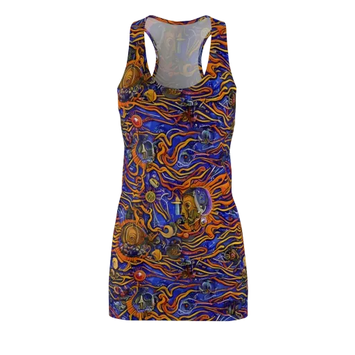 Mantegna Swirl on a Racerback Dress