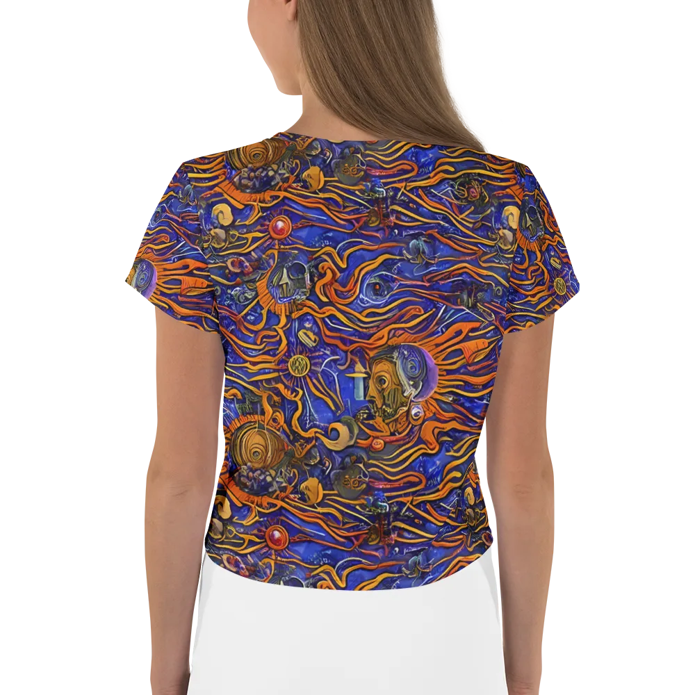 Mantegna Swirl on Crop Tee — Back