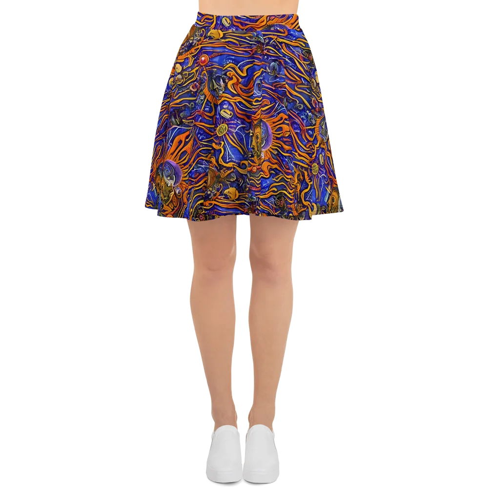 Mantegna Swirl on Skater Skirt — Front