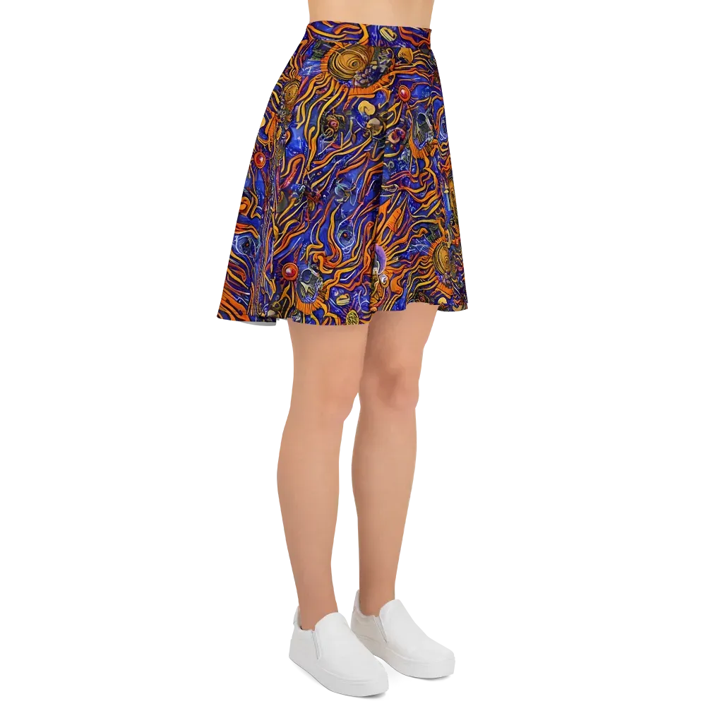 Mantegna Swirl on Skater Skirt — Right