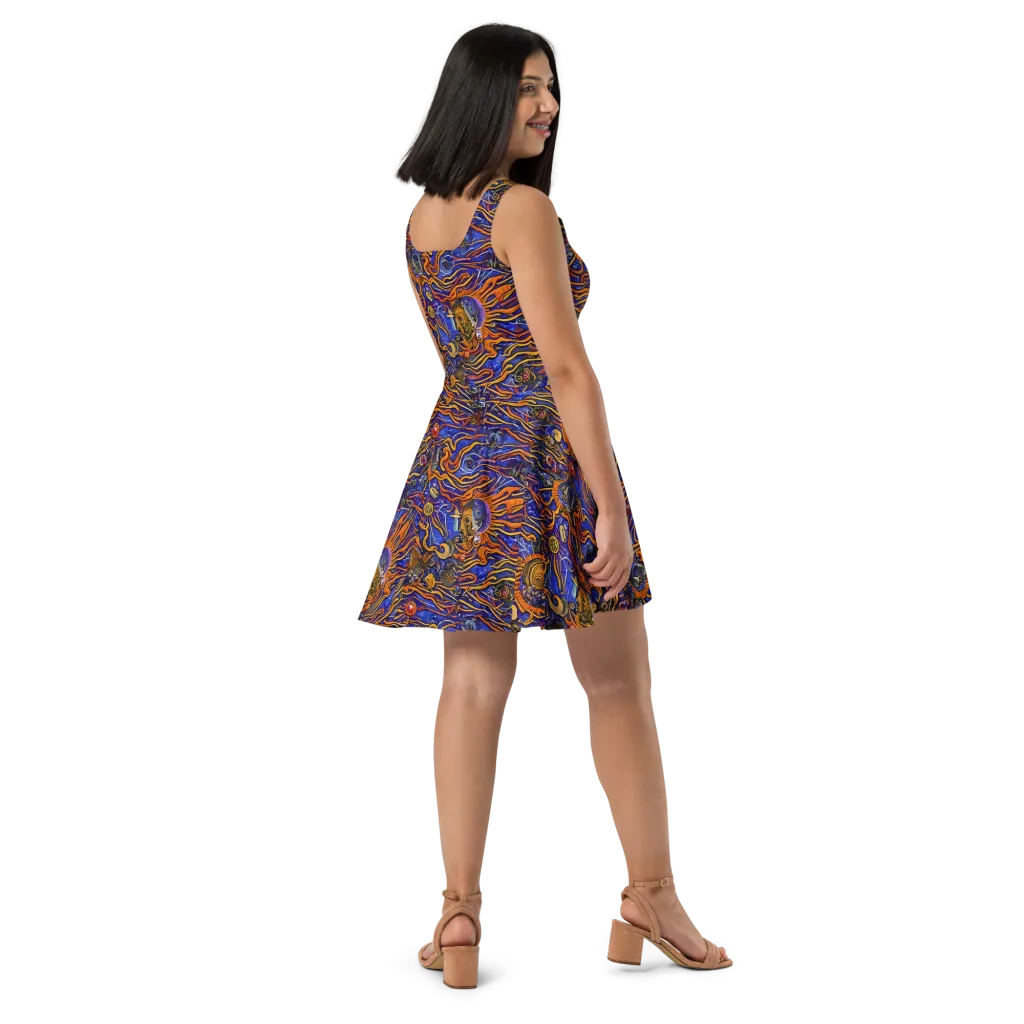 Mantegna Swirl on Skater Dress — Right