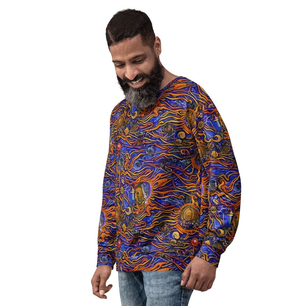Mantegna Swirl on Sweatshirt — Left Front