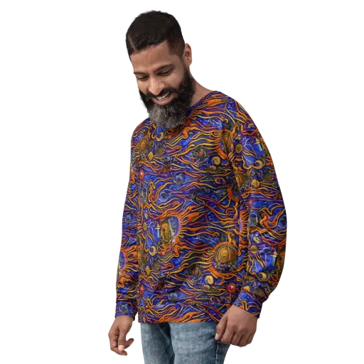 Mantegna Swirl on a Sweatshirt