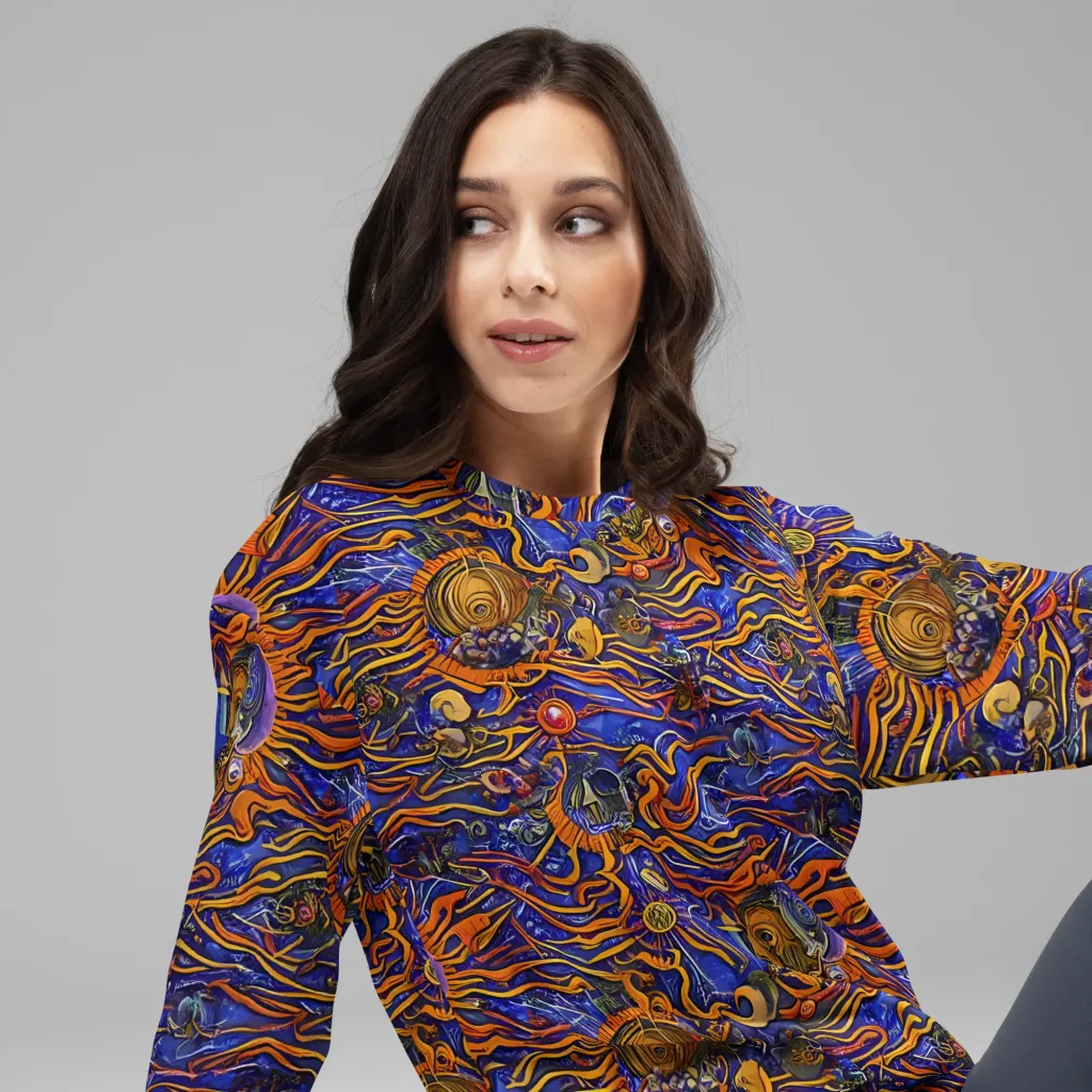 Mantegna Swirl on Sweatshirt — Right Front