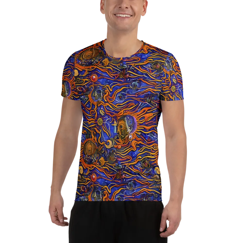 Mantegna Swirl on Men's Athletic T-Shirt — Front