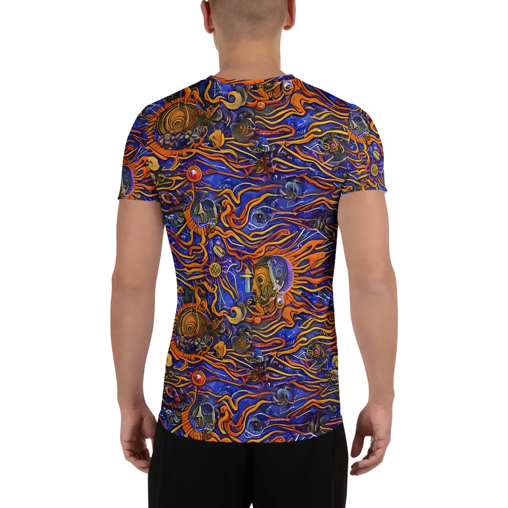 Mantegna Swirl on Men's Athletic T-Shirt — Back