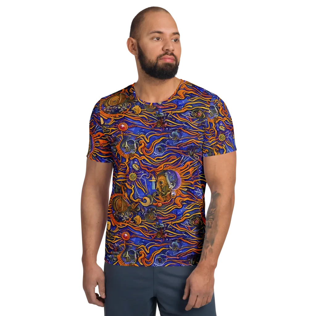 Mantegna Swirl on Men's Athletic T-Shirt — Front