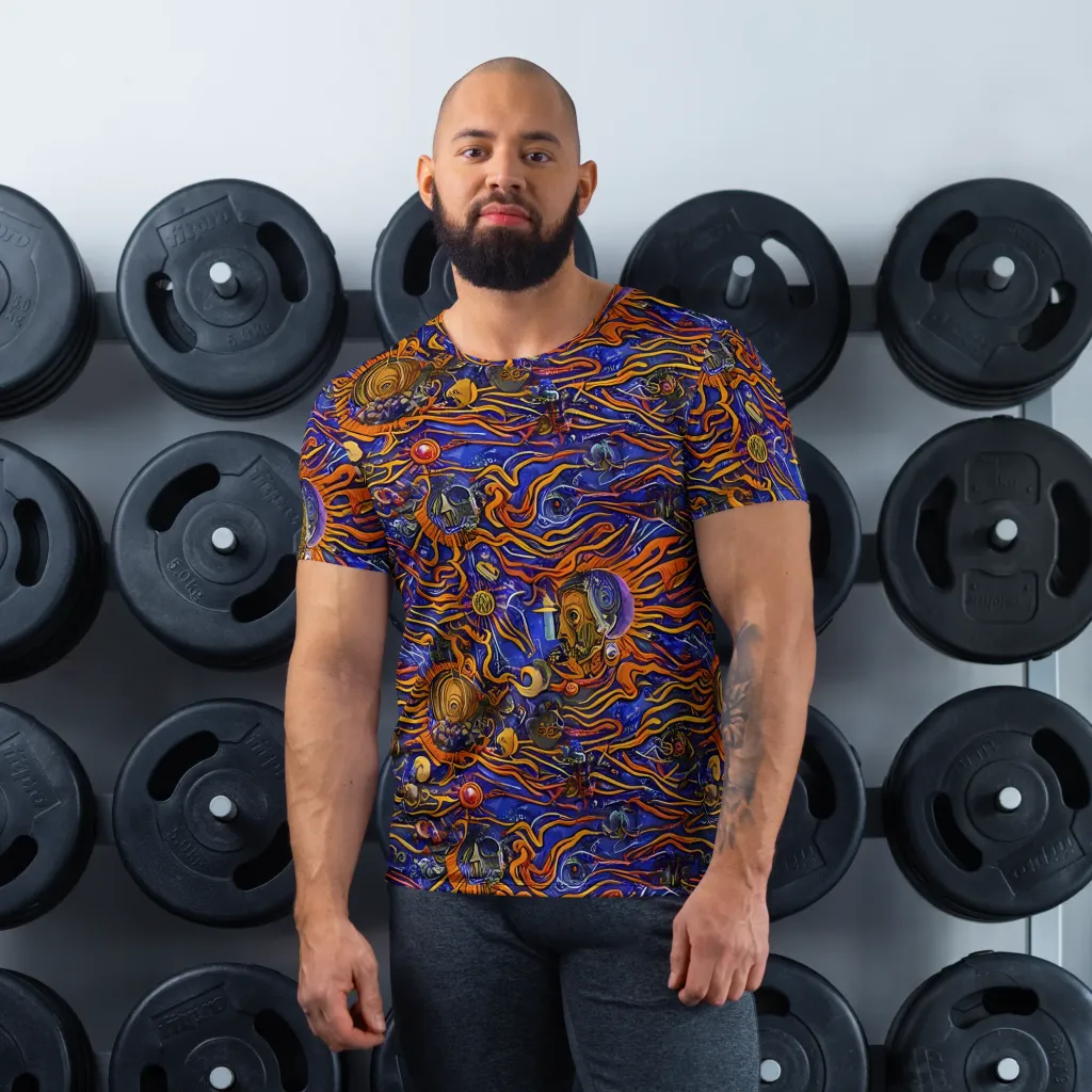 Mantegna Swirl on Men's Athletic T-Shirt — Front