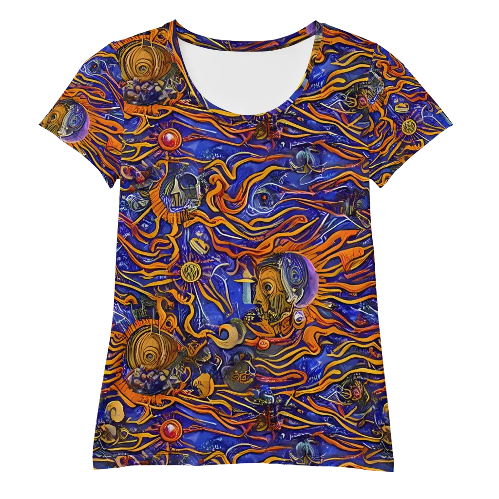 Mantegna Swirl on Women's Athletic T-Shirt — Front