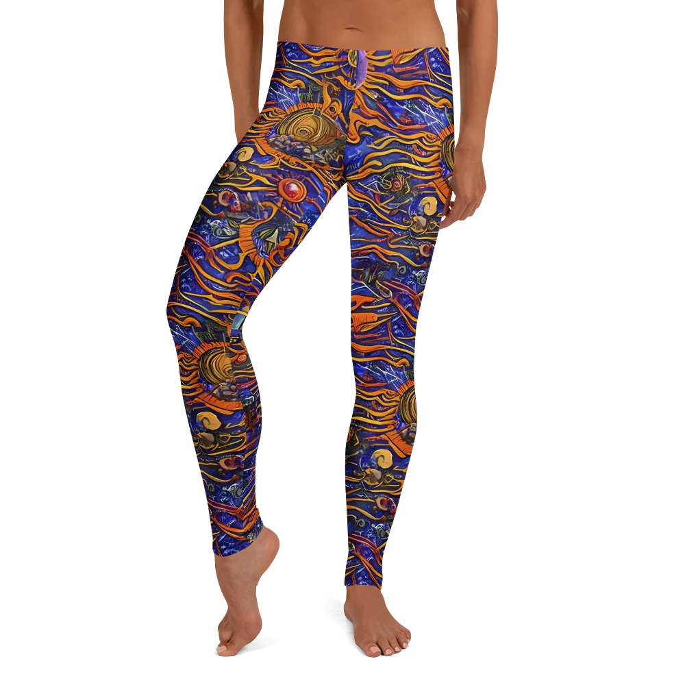 Mantegna Swirl on Leggings — Front
