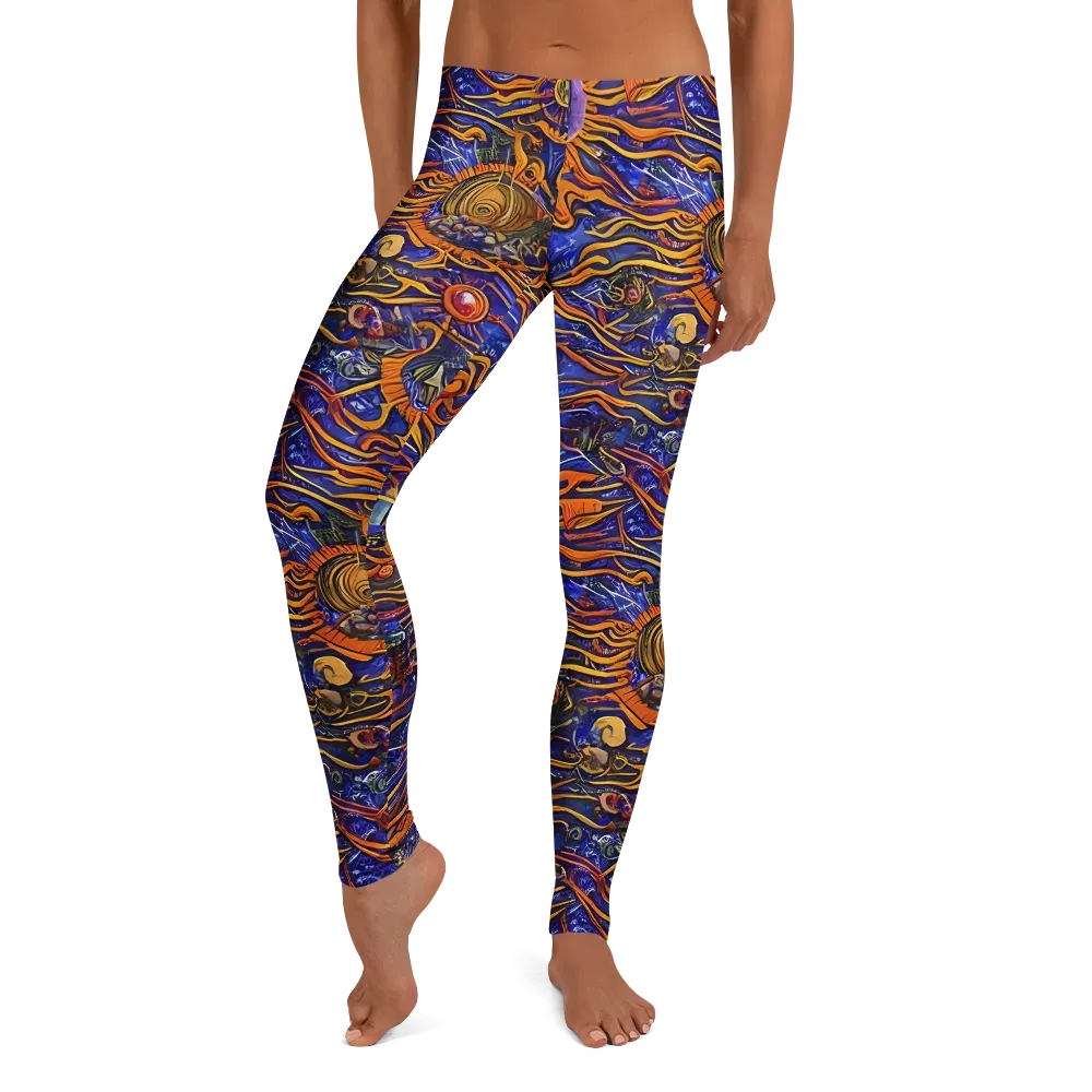 Mantegna Swirl on Leggings — Front