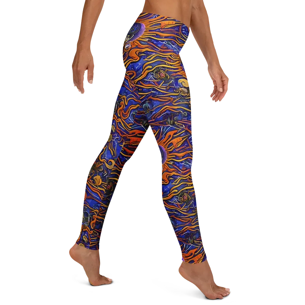 Mantegna Swirl on Leggings — Right