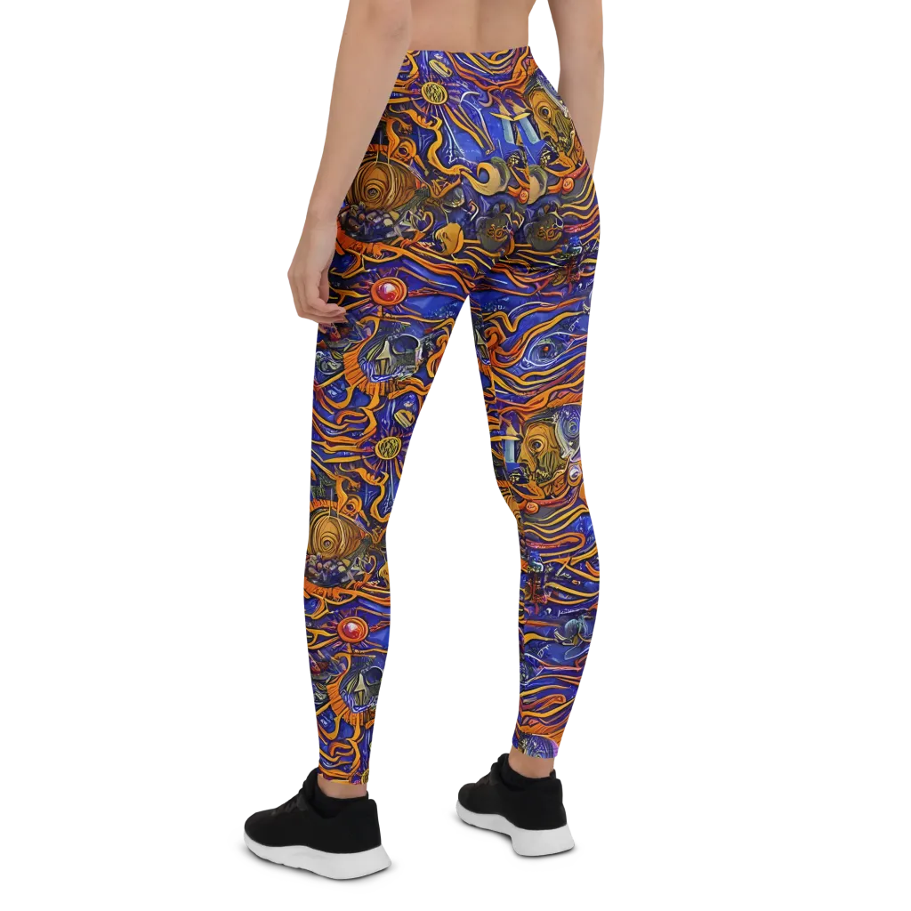 Mantegna Swirl on Leggings — Back