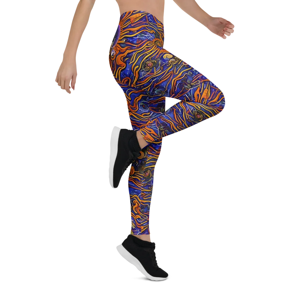 Mantegna Swirl on Leggings — Right